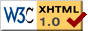 W3C XHTML 1.0 Approved Site